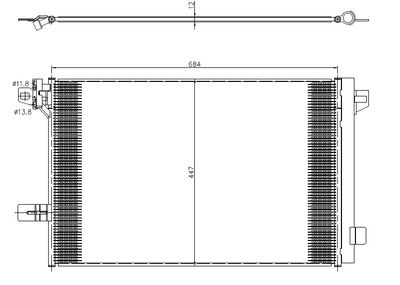 Condenser, air conditioning NRF 350369