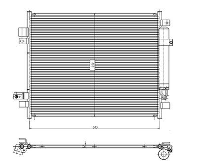 Condenser, air conditioning NRF 350418