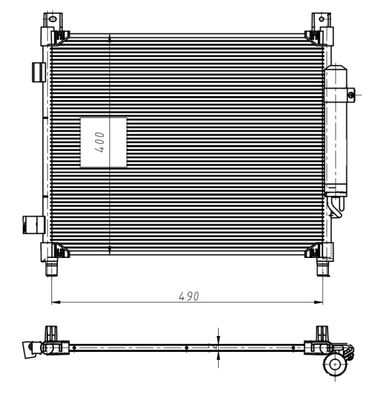 Condenser, air conditioning NRF 350420