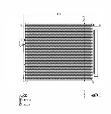 Condenser, air conditioning NRF 350425