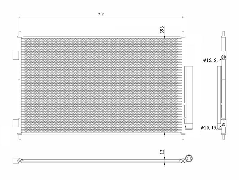 NRF 350426 Condenser, air conditioning