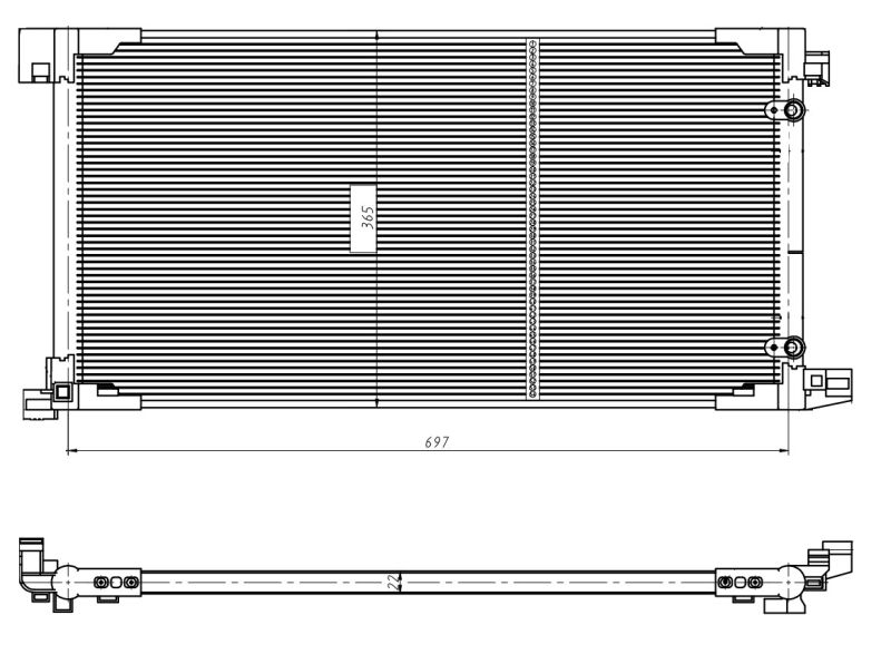 NRF 350449 Condenser, air conditioning