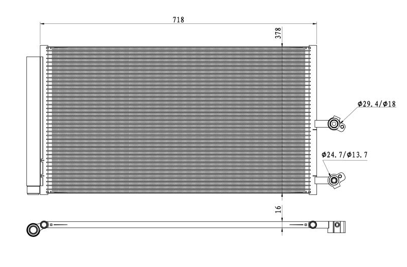 NRF 350450 Condenser, air conditioning