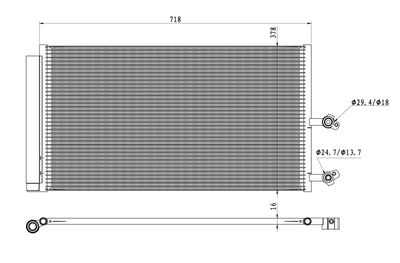 Condenser, air conditioning NRF 350450