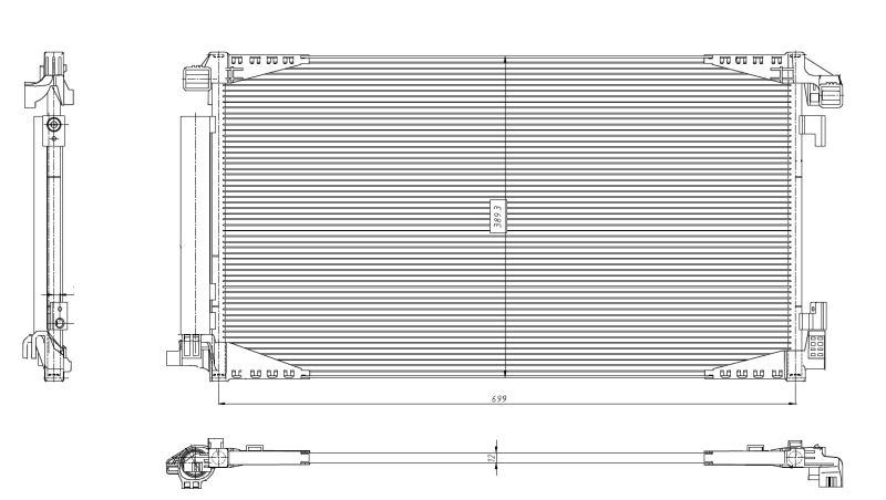 NRF 350455 Condenser, air conditioning