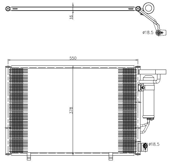 NRF 350456 Condenser, air conditioning