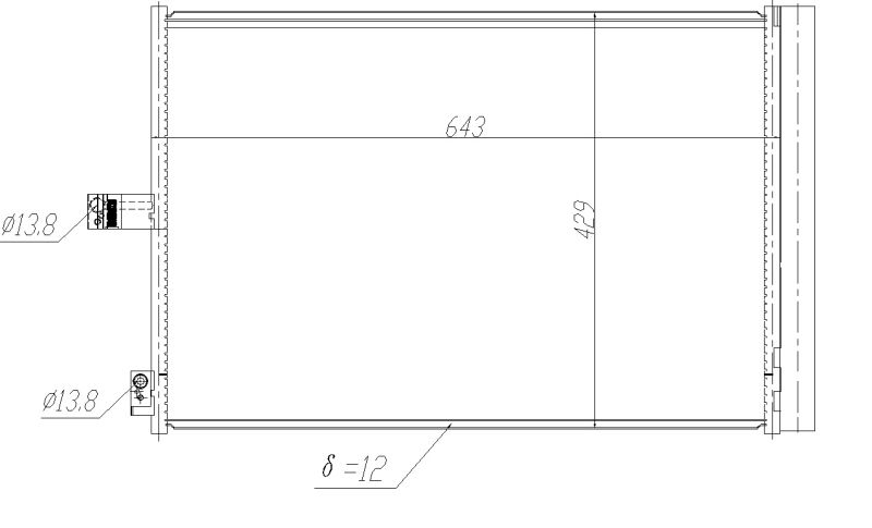 NRF 350457 Condenser, air conditioning