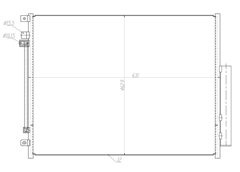 NRF 350459 Condenser, air conditioning