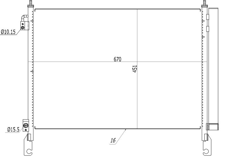 NRF 350460 Condenser, air conditioning