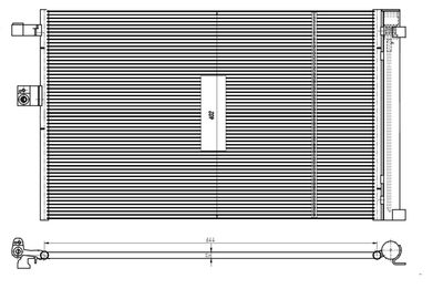 Condenser, air conditioning NRF 350462