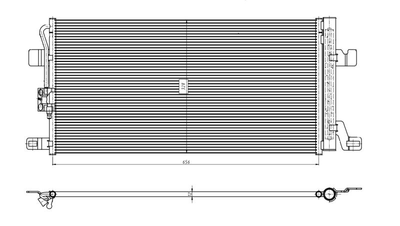 NRF 350463 Condenser, air conditioning