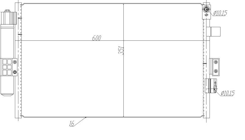 NRF 350464 Condenser, air conditioning