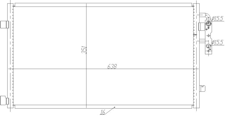 NRF 350467 Condenser, air conditioning
