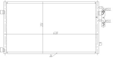 Condenser, air conditioning NRF 350467