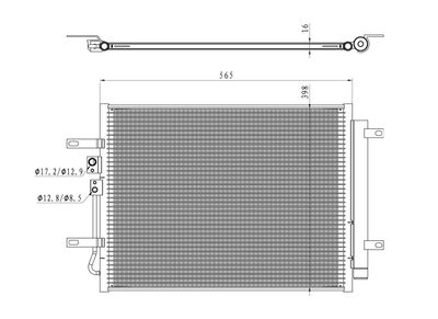 Condenser, air conditioning NRF 350471