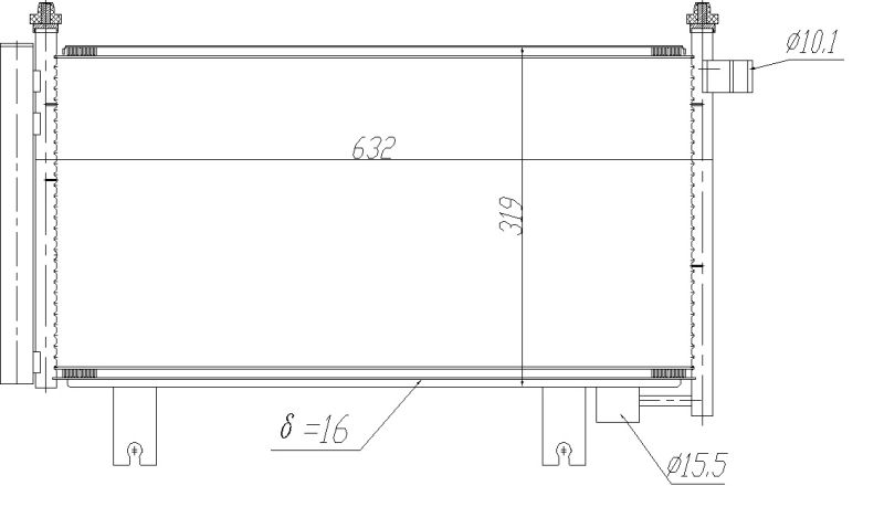 NRF 350473 Condenser, air conditioning