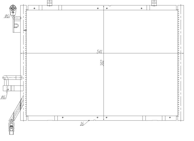 NRF 350483 Condenser, air conditioning