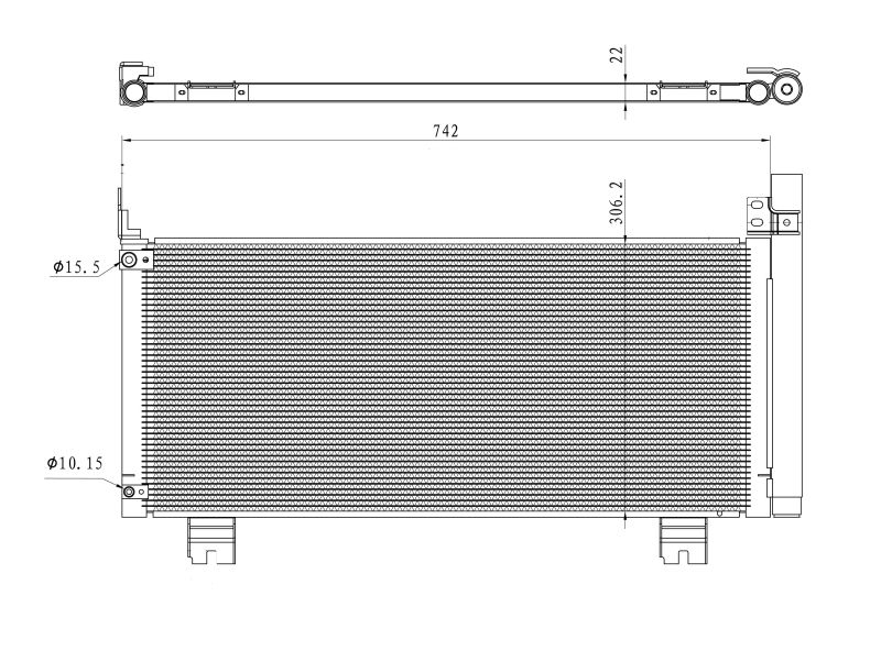 NRF 350488 Condenser, air conditioning