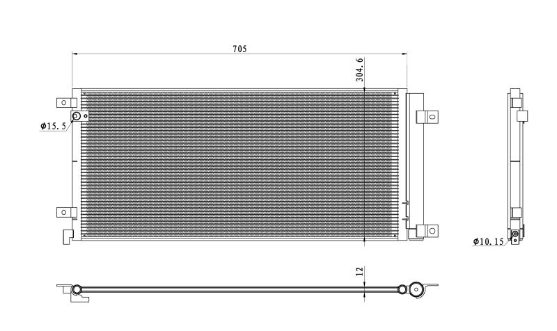 NRF 350494 Condenser, air conditioning