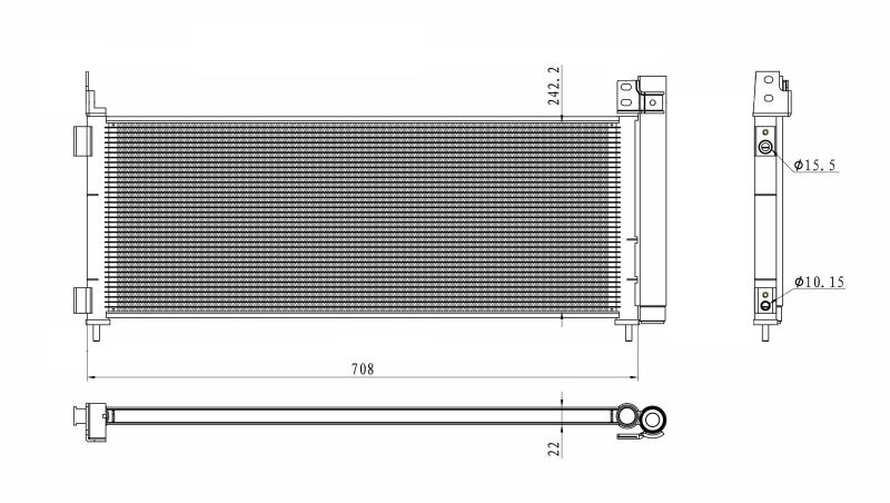 NRF 350495 Condenser, air conditioning
