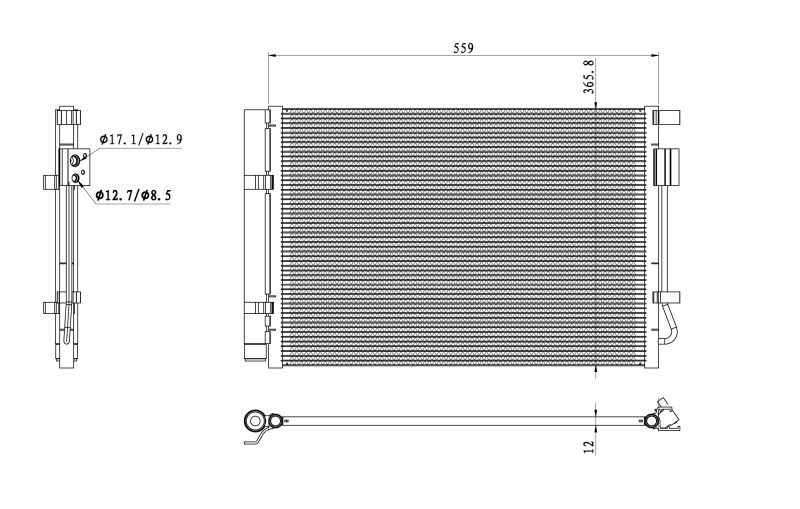 NRF 350496 Condenser, air conditioning