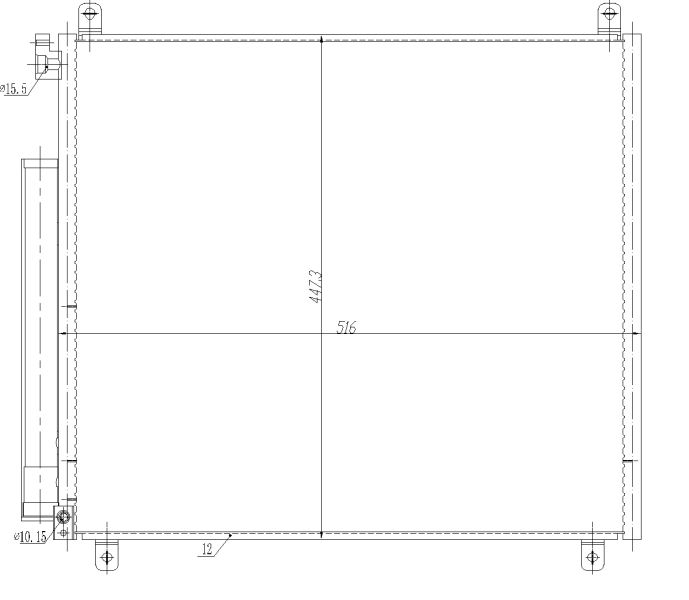 NRF 350497 Condenser, air conditioning