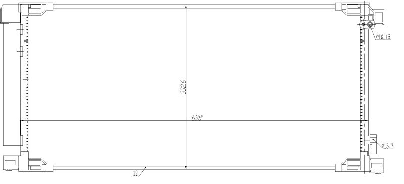 NRF 350498 Condenser, air conditioning