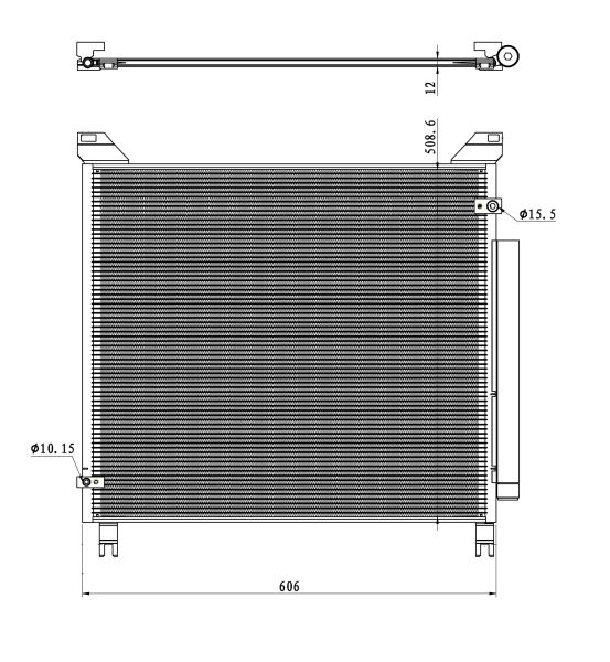 NRF 350499 Condenser, air conditioning