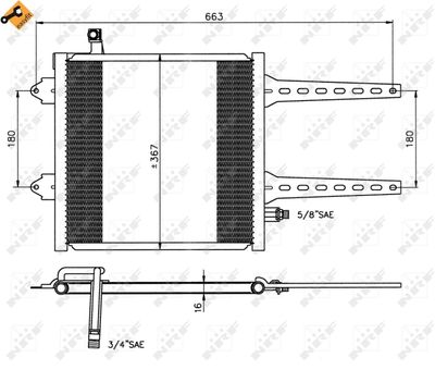 Condenser, air conditioning NRF 35049