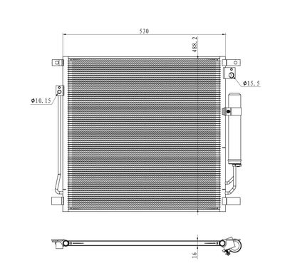 Condenser, air conditioning NRF 350502