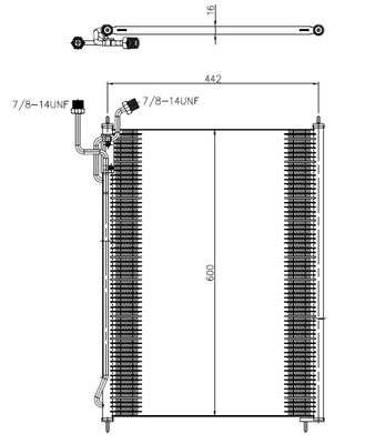 Condenser, air conditioning NRF 350503