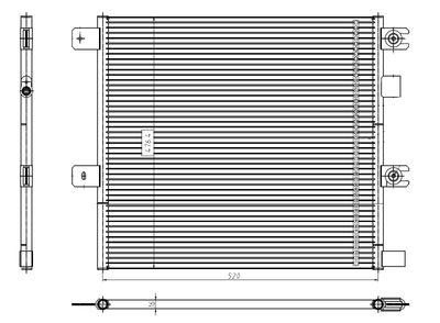 Condenser, air conditioning NRF 350504