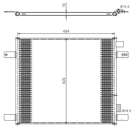 NRF 350505 Condenser, air conditioning