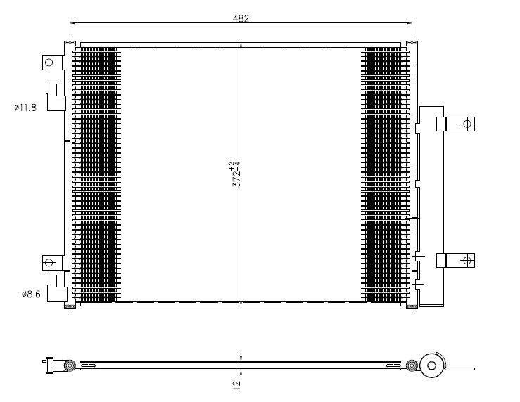 NRF 350506 Condenser, air conditioning