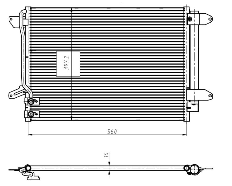 NRF 350507 Condenser, air conditioning