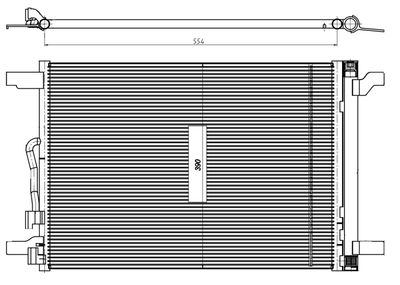 Condenser, air conditioning NRF 350509