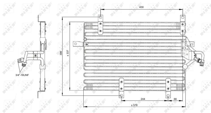 NRF 35052 Condenser, air conditioning