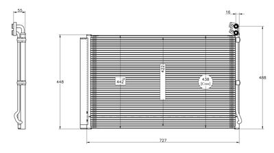Condenser, air conditioning NRF 350608