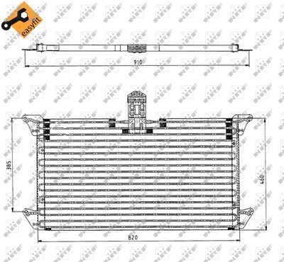 Condenser, air conditioning NRF 35061