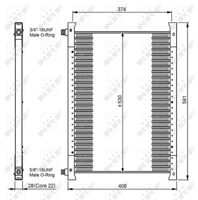 Condenser, air conditioning NRF 35064