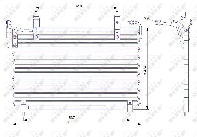 NRF 35071 Condenser, air conditioning