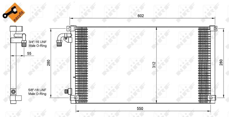 NRF 35103 Condenser, air conditioning