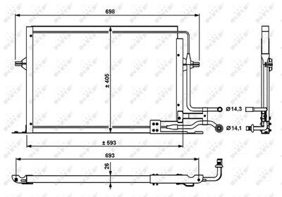 Condenser, air conditioning NRF 35139
