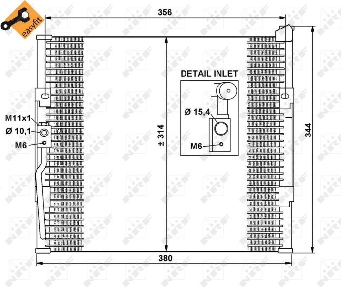 NRF 35146 Condenser, air conditioning