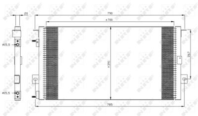 Condenser, air conditioning NRF 35156