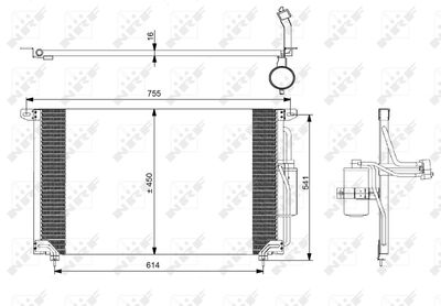 Condenser, air conditioning NRF 35184