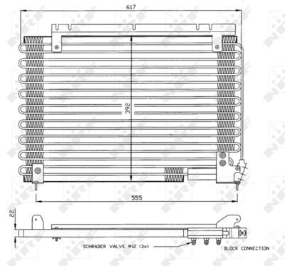 Condenser, air conditioning NRF 35191