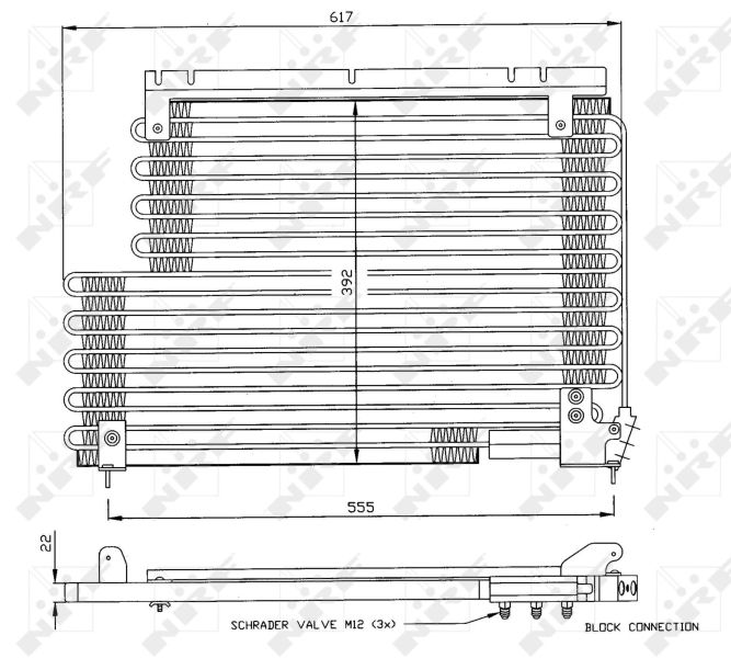 NRF 35192 Condenser, air conditioning