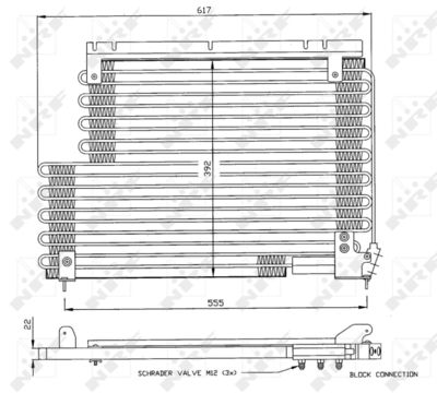 Condenser, air conditioning NRF 35192