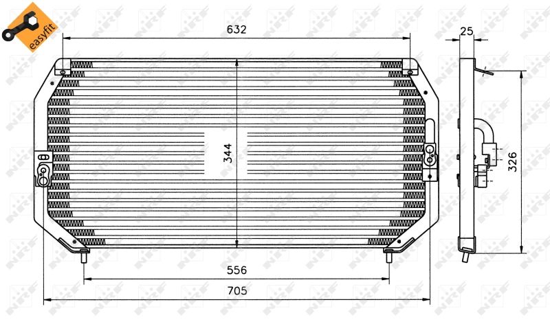 NRF 35193 Condenser, air conditioning